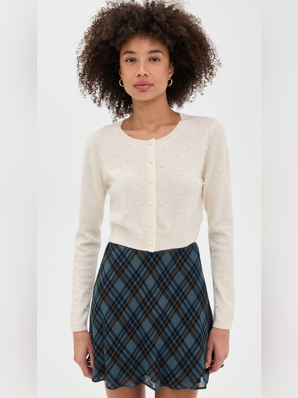 Reformation Janie Cashmere Crew Cardigan